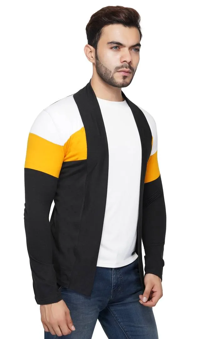 Stylish Full Sleeve Multicolour Shrug For Men