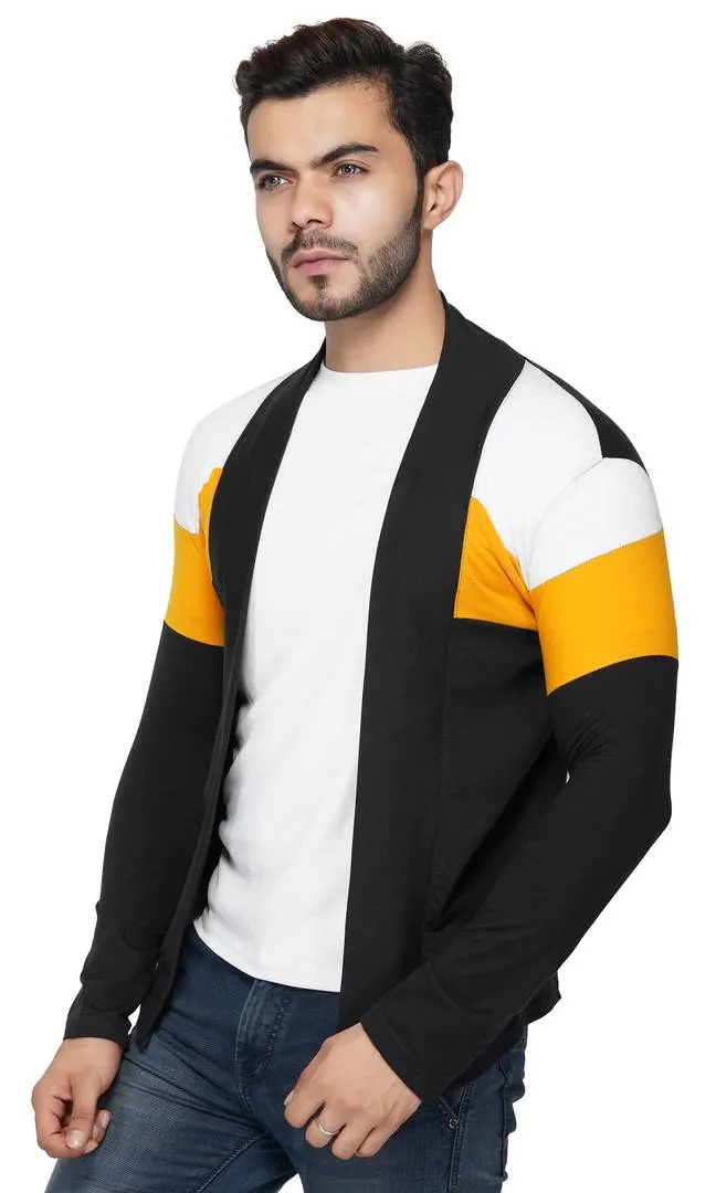 Stylish Full Sleeve Multicolour Shrug For Men