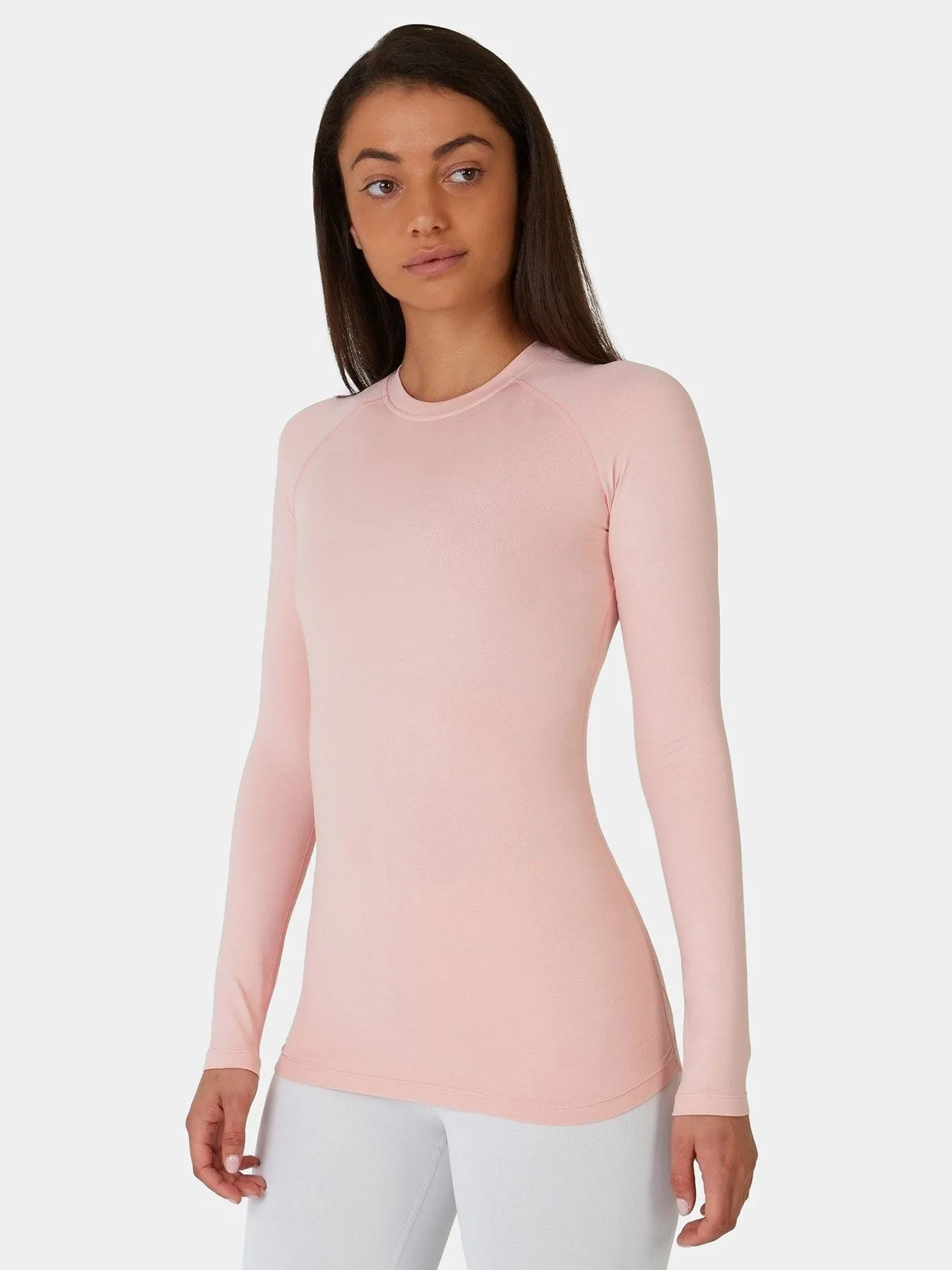 SuperThermal Long Sleeve Compression Base Layer Crew Neck Top for Women With Brushed Inner Fabric