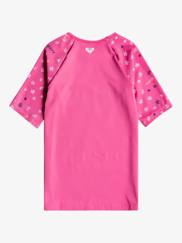 Tiny Stars - 3/4 Sleeve Upf 50 Rash Vest For Girls 2-7