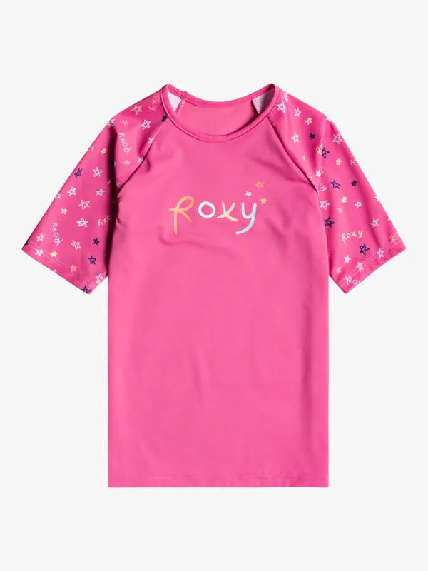 Tiny Stars - 3/4 Sleeve Upf 50 Rash Vest For Girls 2-7