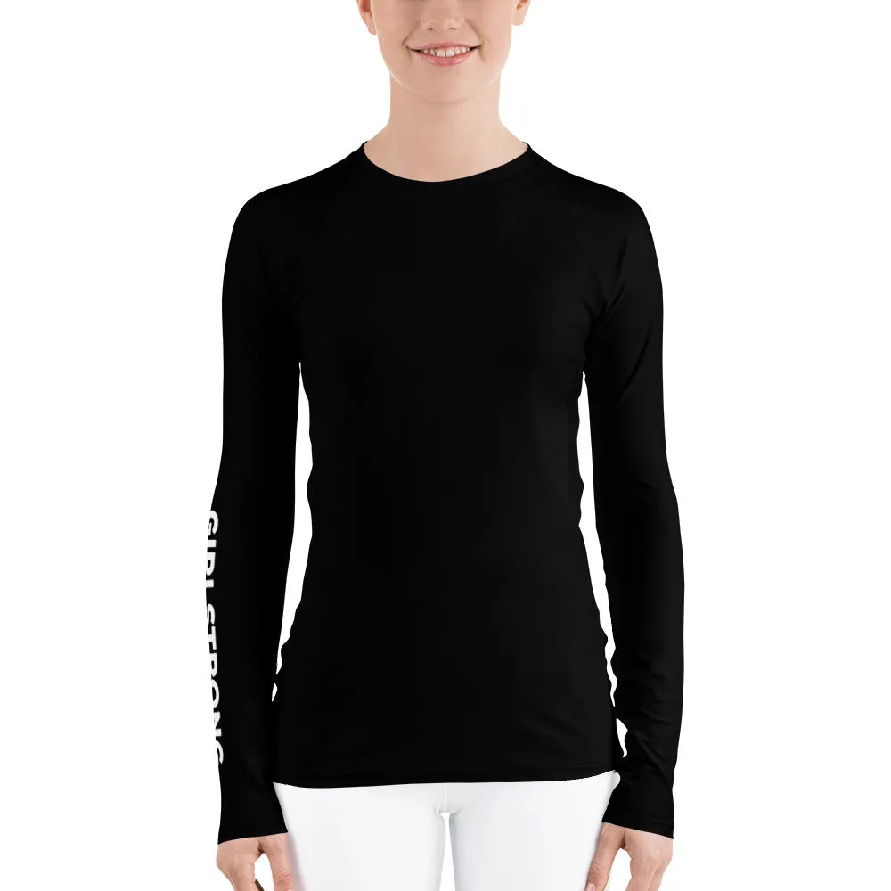 UPF 50 LONG SLEEVES RASH GUARD BLACK