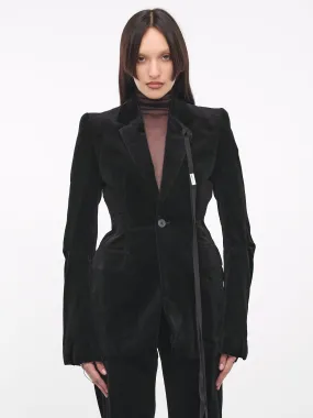 Velvet Sigrid Tailored Jacket (B0011410-FA351-099-BLACK)