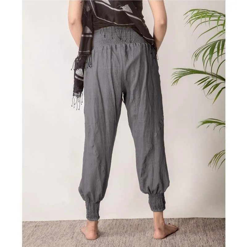 Women Yoga Grey Harem Pants