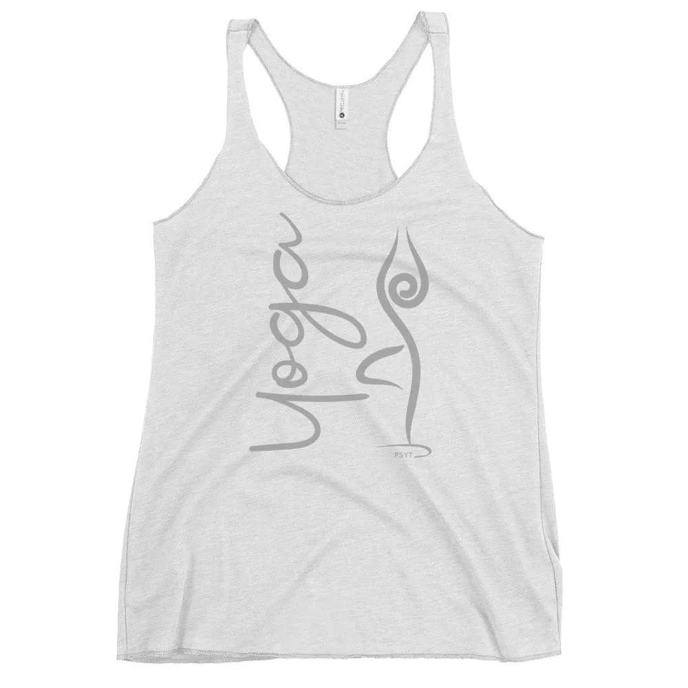 Yoga Inspiration Tree Pose Racerback Tank Top